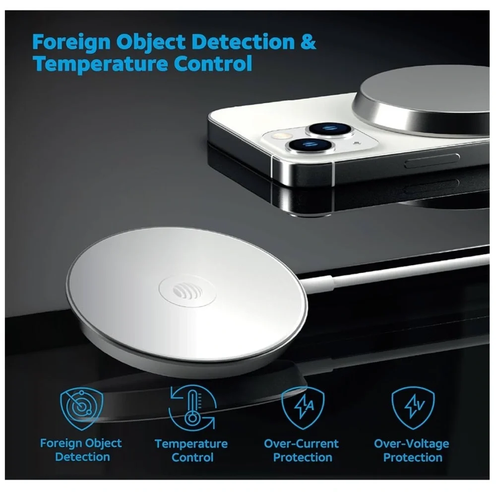 White Circular Wireless Charger